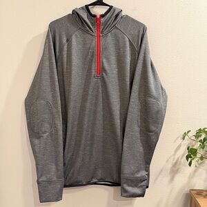 Rhone Men’s Large Heathered 1/4 Zip Pullover Hoodie Performance Casual Athletic